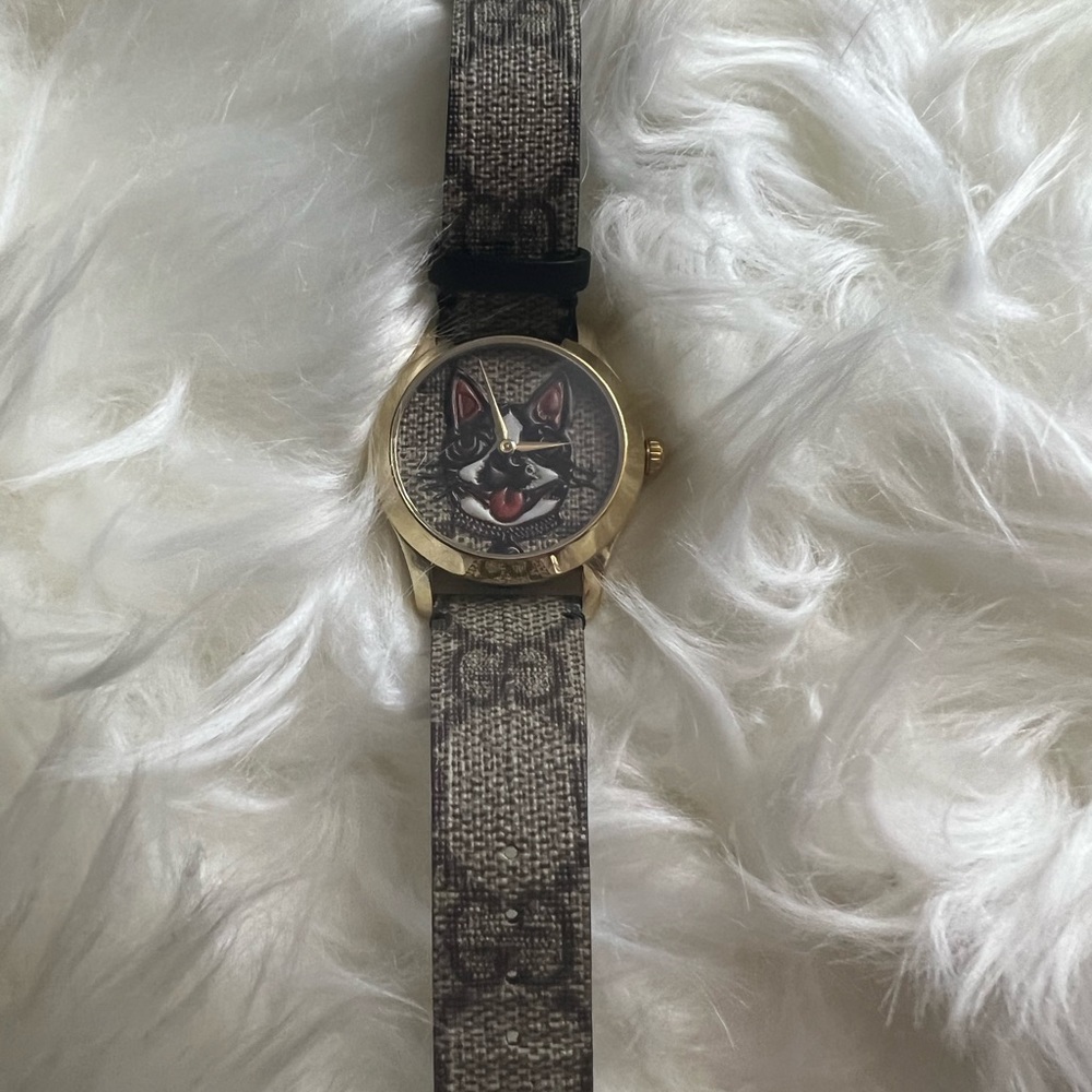 GUCCI Limied Edition Boston Terrier Watch Alessandro Michele’s dog Bosco 2018 - Picture 7 of 7